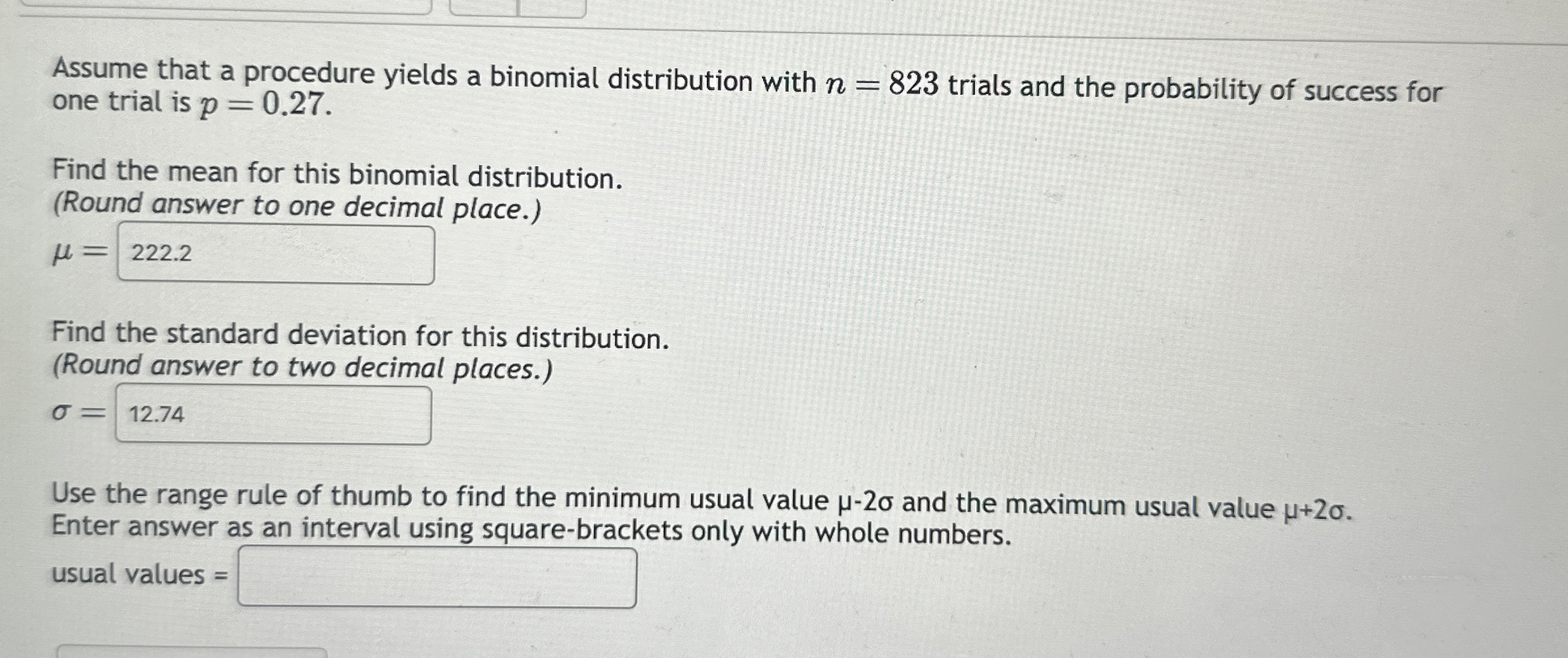 Solved Assume that a procedure yields a binomial