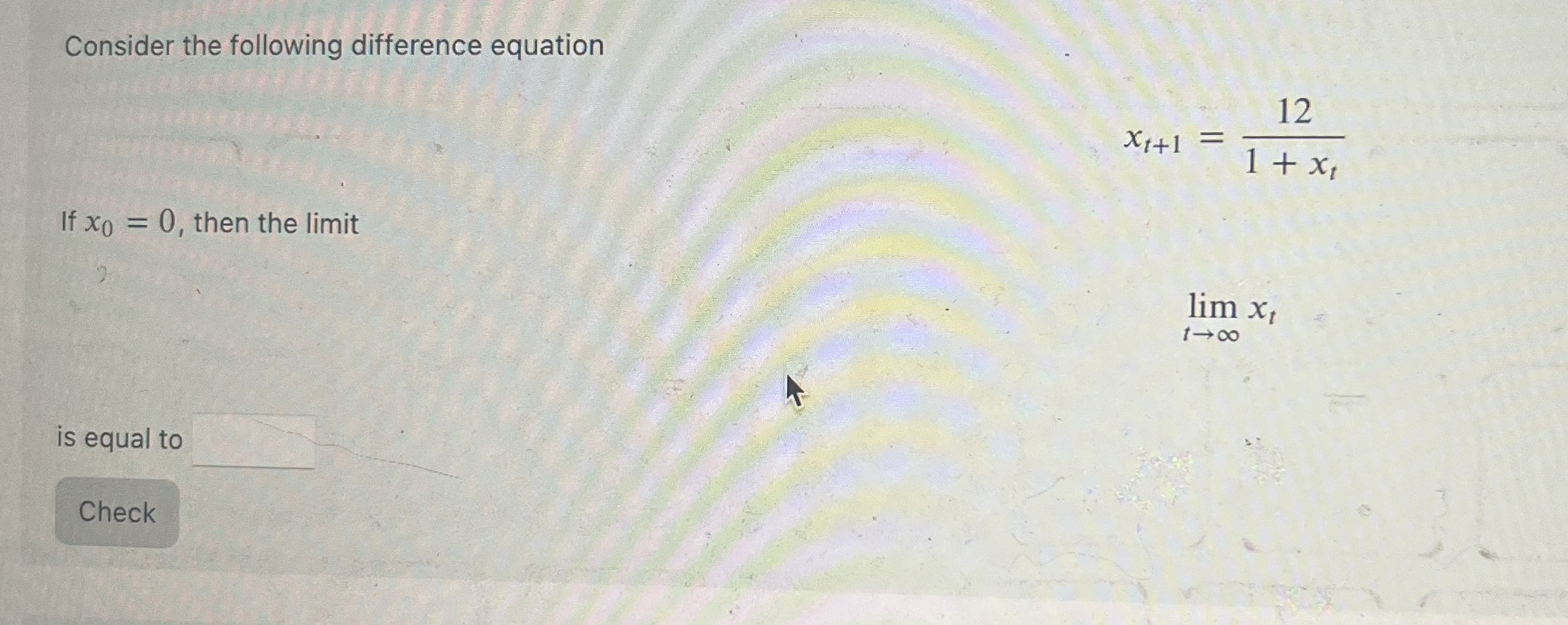 Solved Consider the following difference | Chegg.com