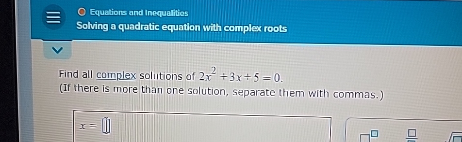 Solved Equations And Inequalitiessolving A Quadratic Chegg Solved Equations And Inequalitiessolving A Quadratic Chegg