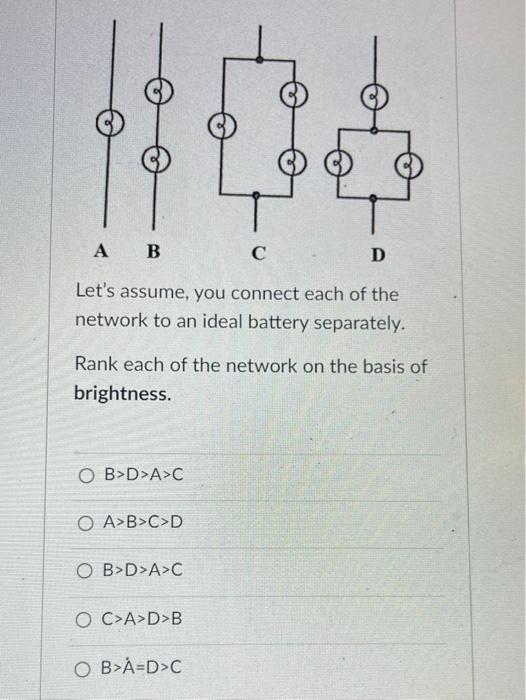 Solved A B С D Let's Assume, You Connect Each Of The Network | Chegg.com