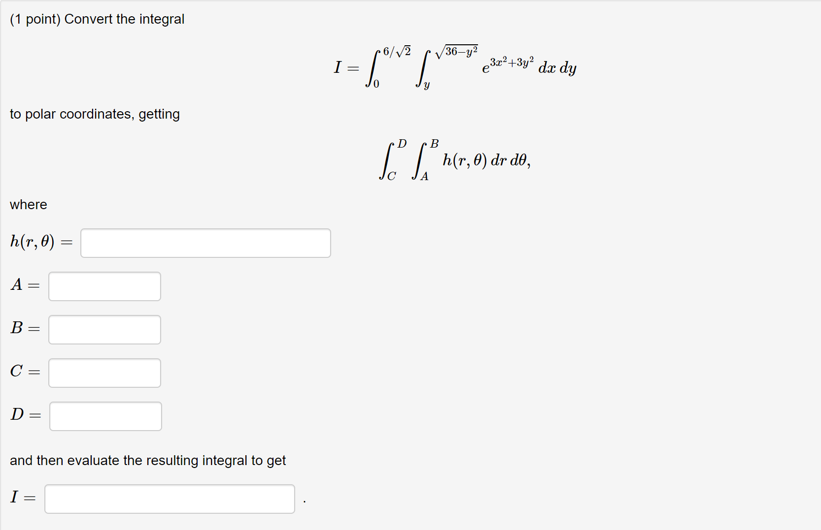 Integral Point Cook Solved (1 point) Convert the | Chegg.com