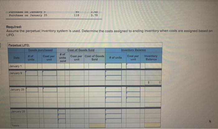 Solved A company reports the following beginning inventory | Chegg.com