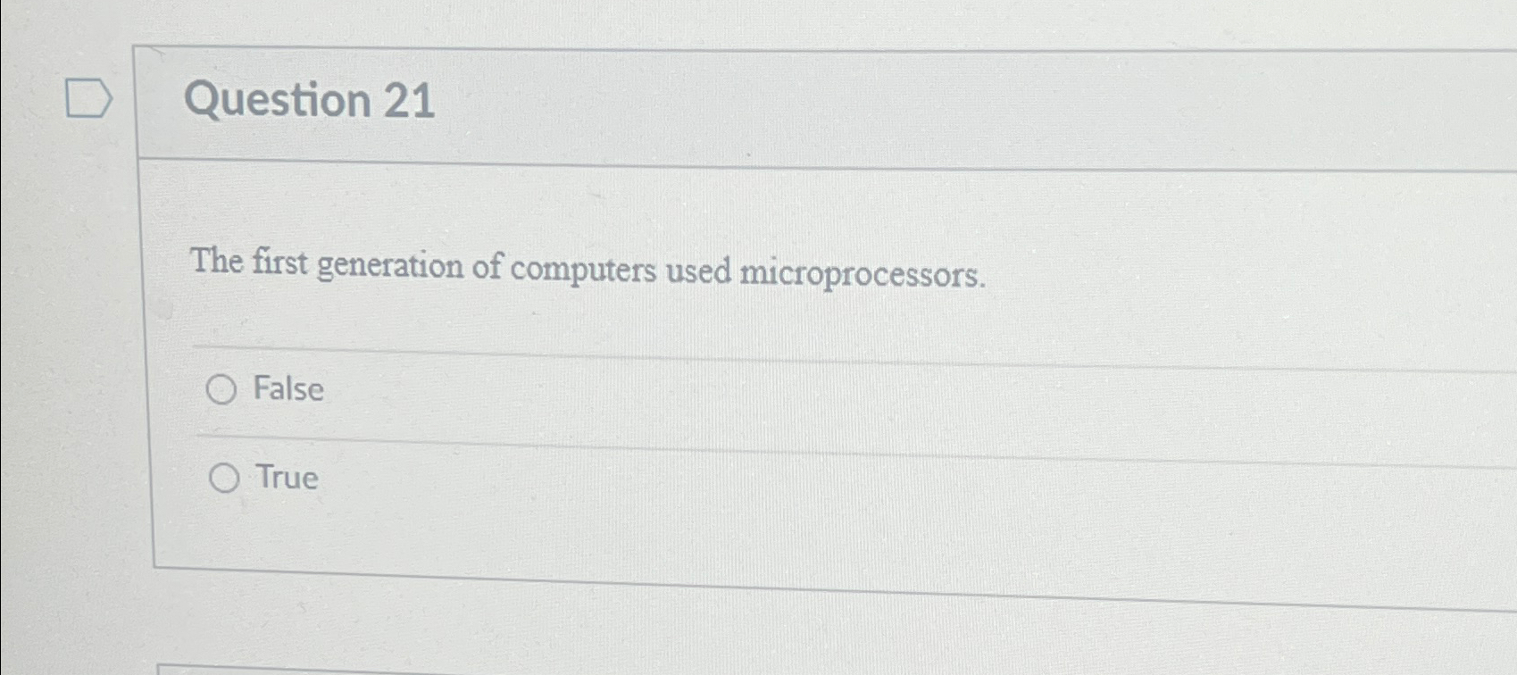 Solved Question 21The first generation of computers used