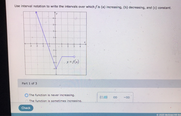 Solved: Use Interval Notation To Write The Intervals Over ... | Chegg.com