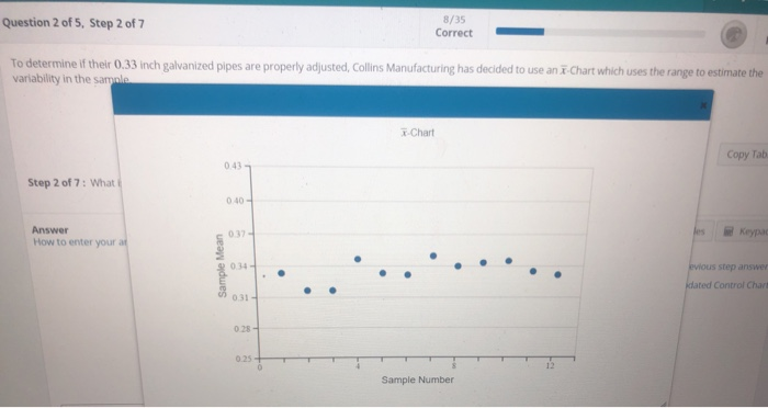 Solved How do i find the subgroup size a control chart?? in | Chegg.com