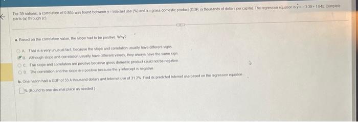 Solved just need part b and c. second pic is math problem | Chegg.com