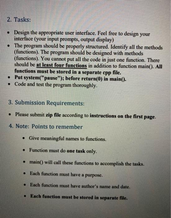 Solved 1. Description of the Problem: Write a console C++ | Chegg.com