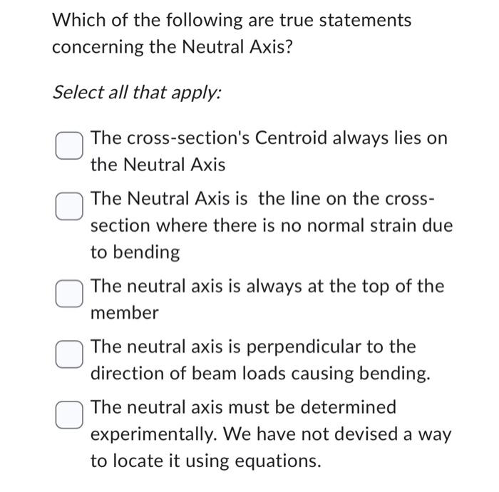 Solved Which of the following are true statements concerning | Chegg.com