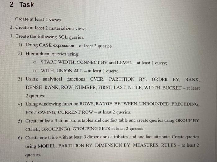 Database Management system,Advance sql please try to | Chegg.com