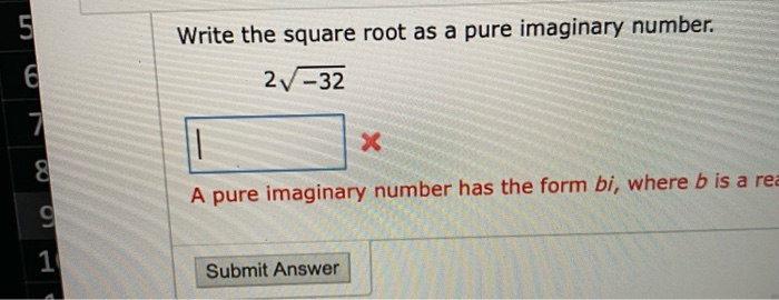 how to take the square root of an imaginary number