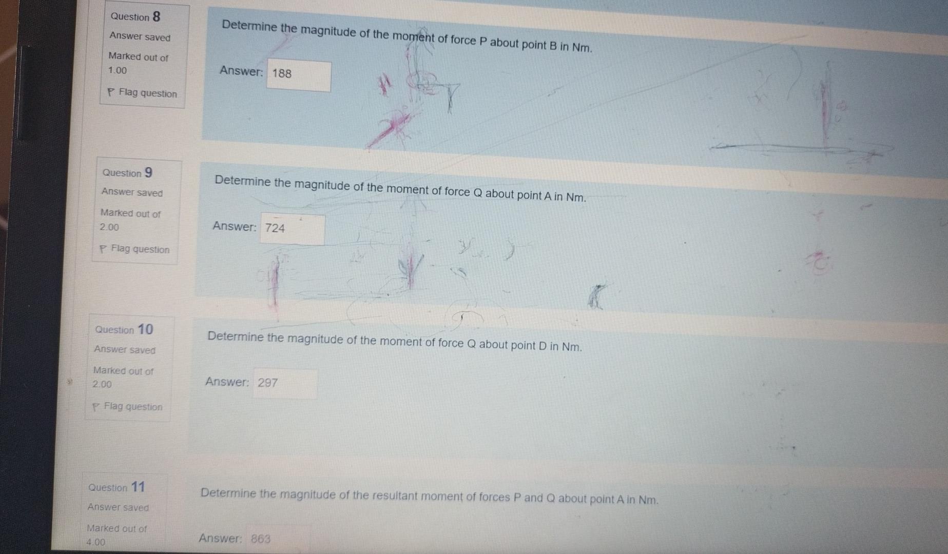 Solved Question 7 Answer saved The figure below shows a | Chegg.com
