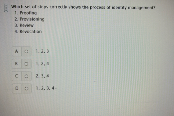 Solved Which set of steps correctly shows the process of | Chegg.com