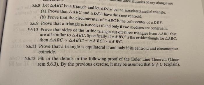 Solved 5.6.8 Let ABC be a triangle and let DEF be the | Chegg.com