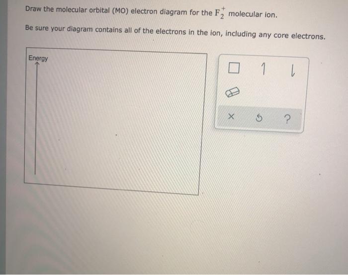Solved Draw the molecular orbital (MO) electron diagram for | Chegg.com