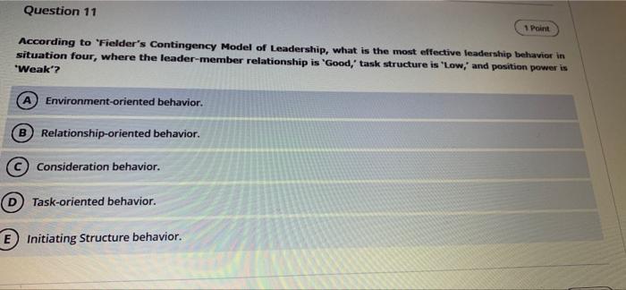 Solved Question 10 1 Point enables a manager to make | Chegg.com