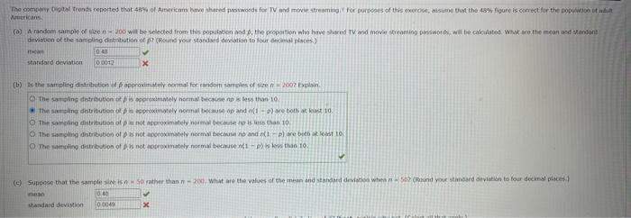 Solved What Is The Standard Deviation For A And B And How Do | Chegg.com