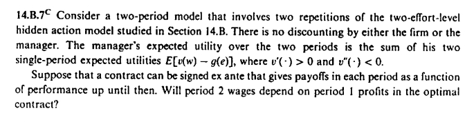 Solved 14.B. 7C Consider a two-period model that involves | Chegg.com