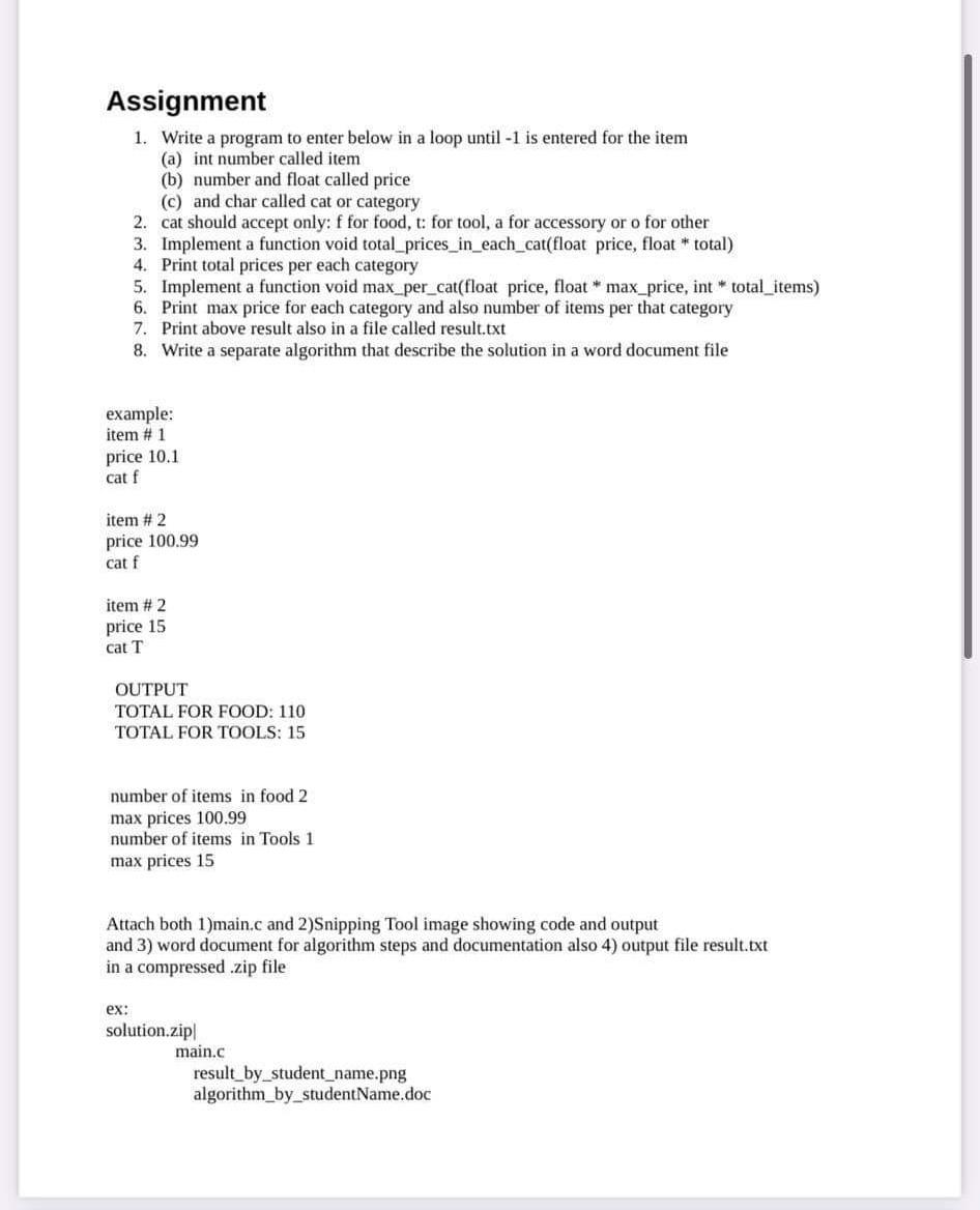 Solved Assignment 1. Write a program to enter below in a | Chegg.com