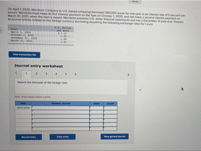 SOLVED ON APRIL 1 2020 MENDOZA COMPANY A U S BASED visual data 7