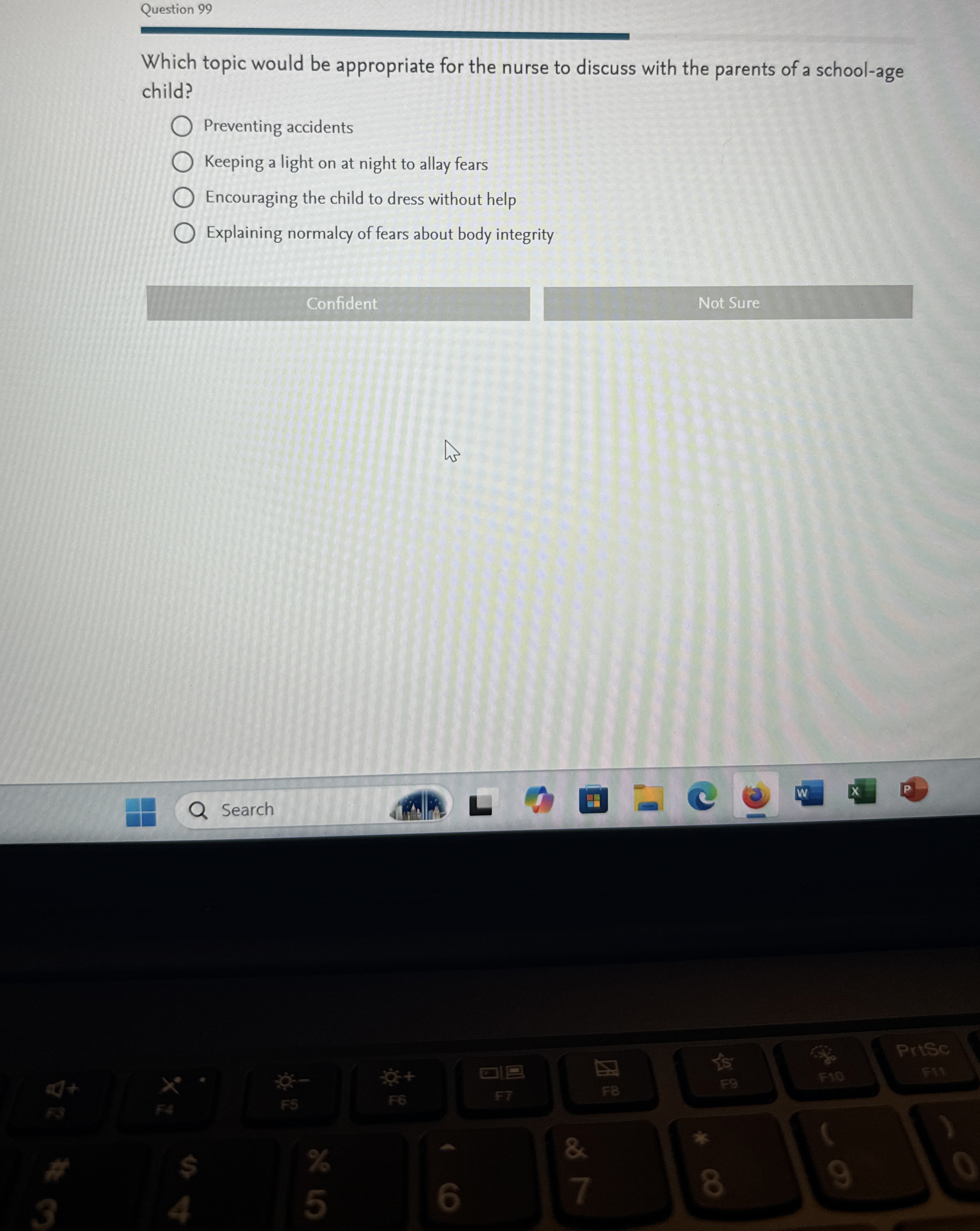 Solved Question 99Which topic would be appropriate for the