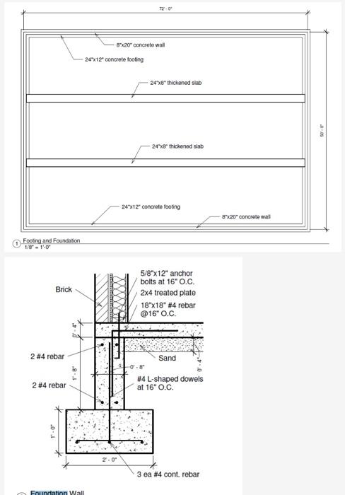 Solved Footing and Foundation 18∘=1.0∘ | Chegg.com