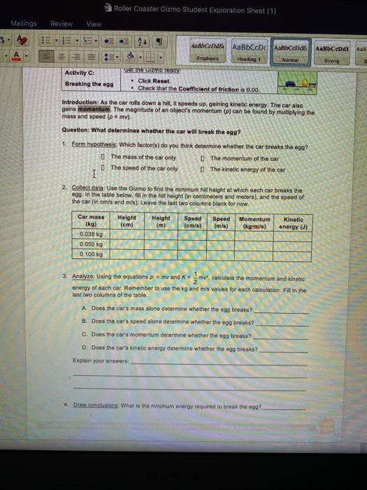 How Are Potential Energy Kinetic Energy And Total Energy Related Gizmo