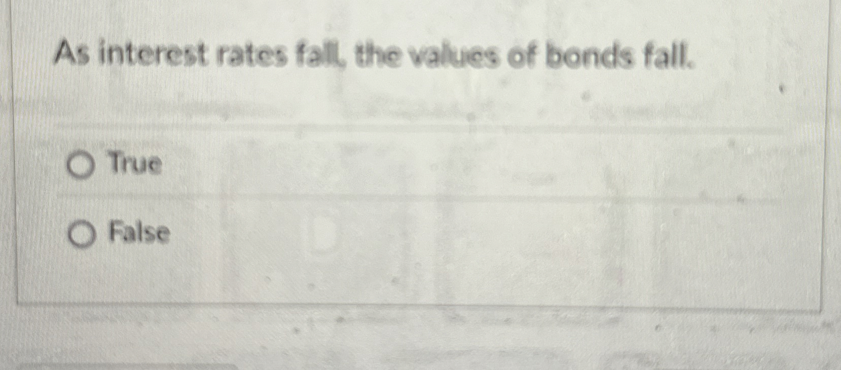 Solved As interest rates fall, the values of bonds | Chegg.com