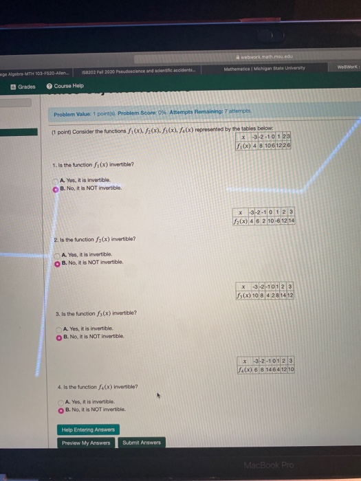 Msaw Math Solved A webwork.math.msu.edu WeWork Mathematics Michigan | Chegg.com