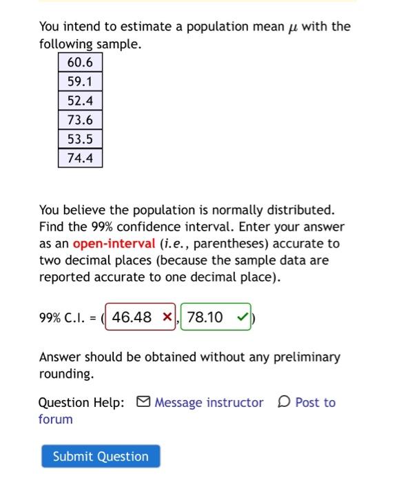 Solved You intend to estimate a population mean μ with the | Chegg.com