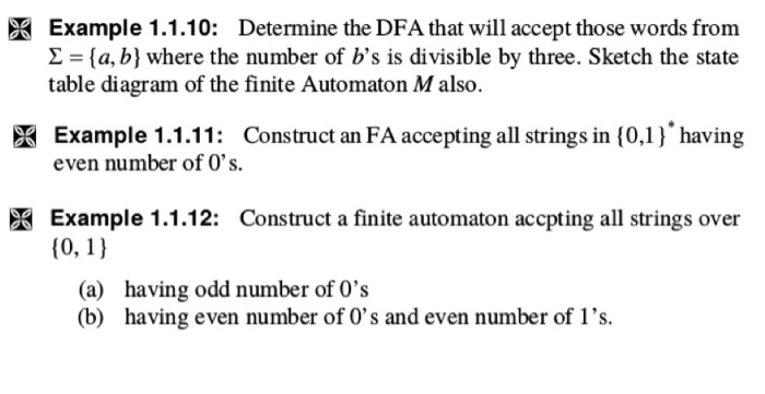 (Solved) : Example 1110 Determine Dfa Accept Words B Number B S ...