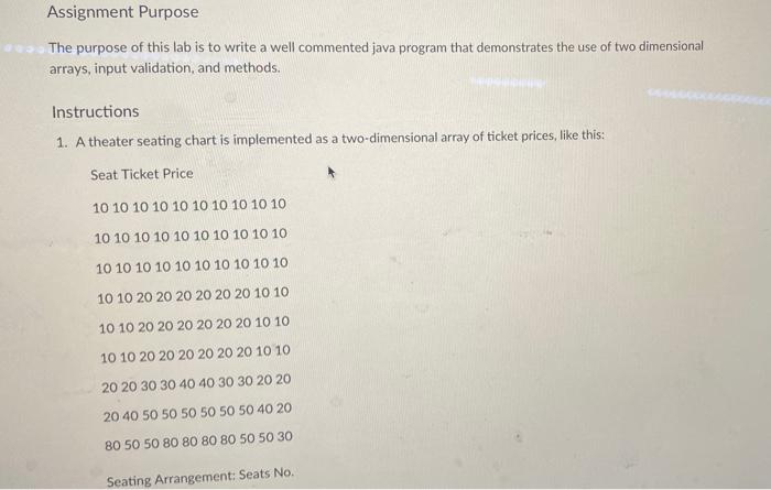 Solved Assignment Purpose The purpose of this lab is to | Chegg.com