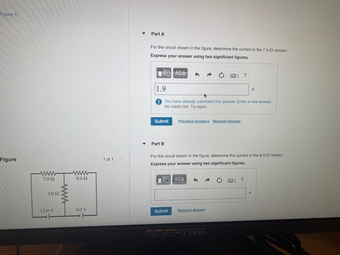 Solved Figure 1) Part A For the circuit shown in the figure, | Chegg.com