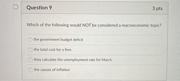 solved-question-9-3-pts-which-of-the-following-would-not-be-chegg