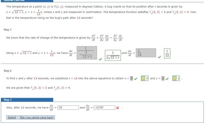 Solved The temperature at a point (x,y) is T(x,y), measured | Chegg.com