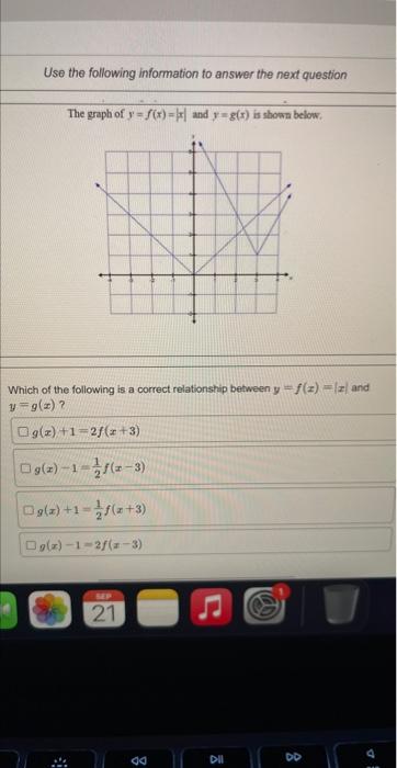 solved-the-graph-of-y-f-x-x-and-y-g-x-is-shown-below-chegg