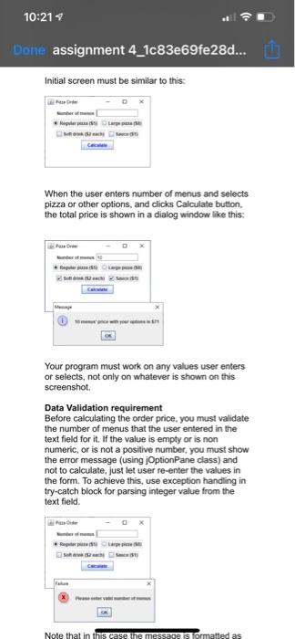 Solved You will create a Graphical User Interface-based | Chegg.com