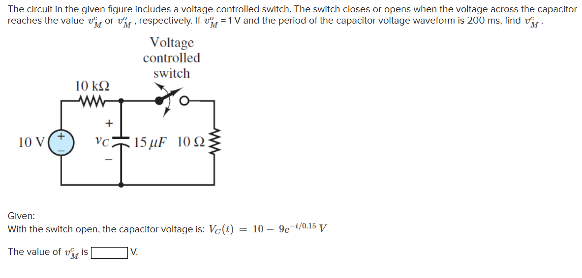 Solved The circuit in ﻿the given figure includes a | Chegg.com