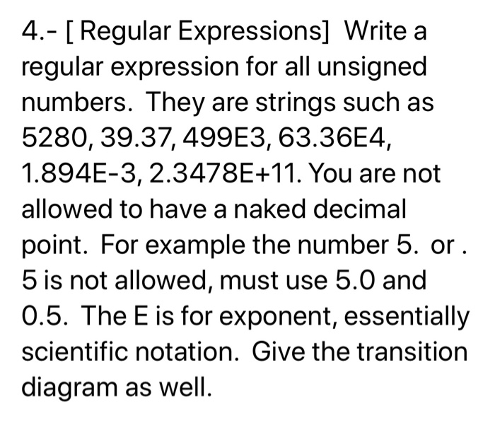 regular expression not a number