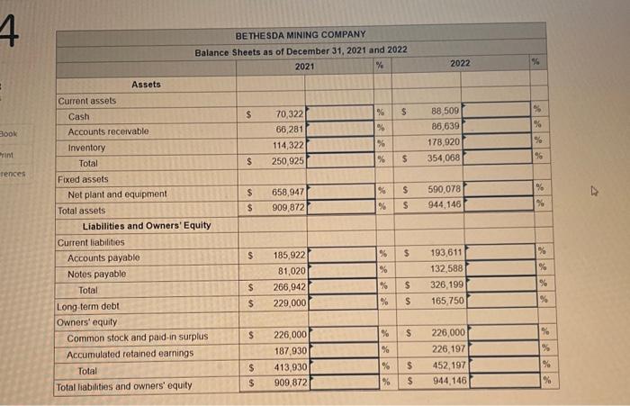 Solved Bethesda Mining Company reports the following balance | Chegg.com