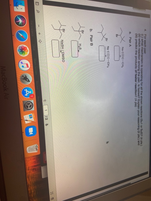 Solved 4. For each pair (i.) what mechanism is operating for | Chegg.com