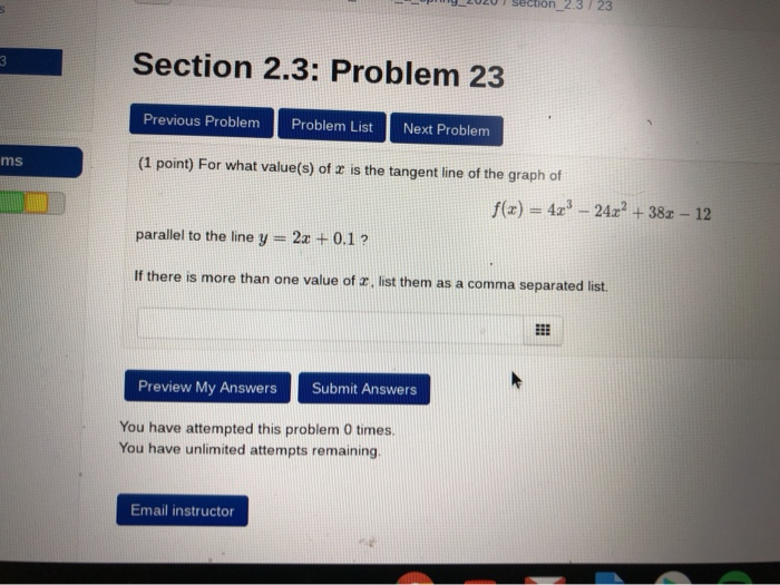 Solved -- p _2020 Section 2.3 / 23 3 Section 2.3: Problem 23 | Chegg.com