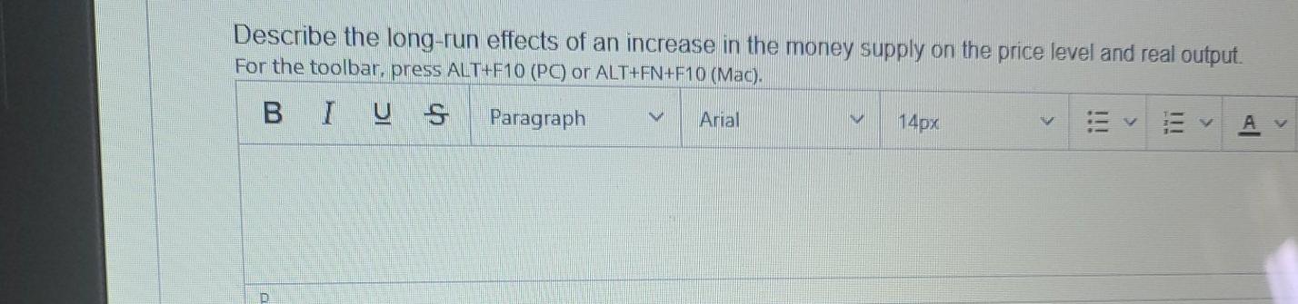 Solved Describe the long-run effects of an increase in the | Chegg.com