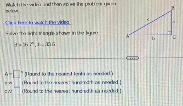 Word Problems Using Right Triangles (Video)
