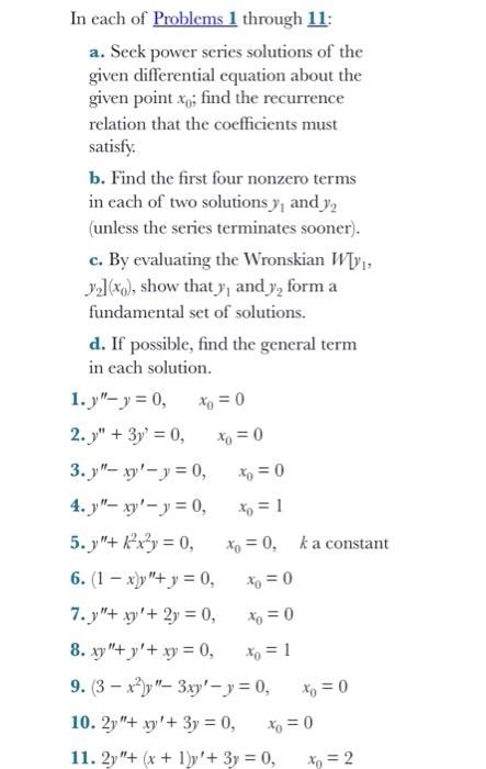 Solved No. 3 (a) And (b) Please. In Each Of Problems 1 | Chegg.com