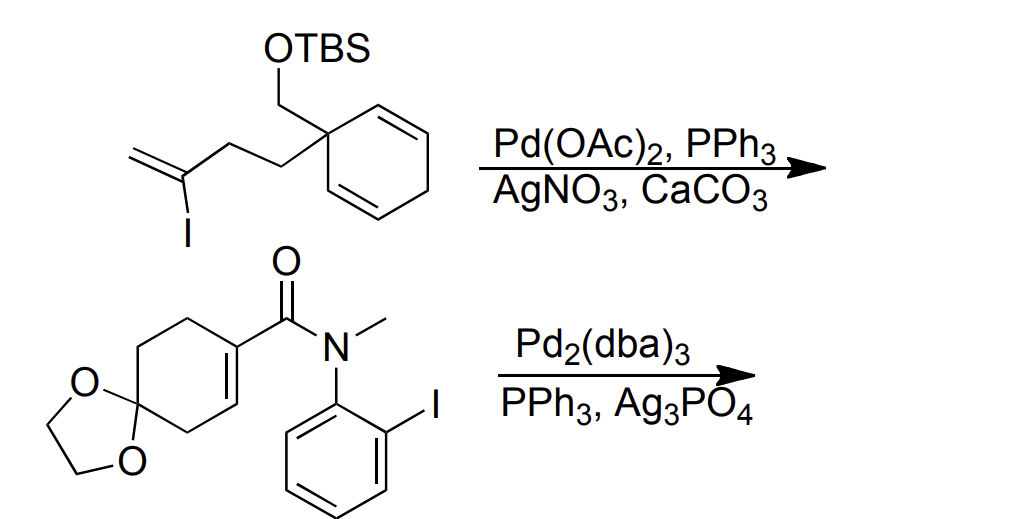 Solved intramolecular Heck reactions give the products for | Chegg.com