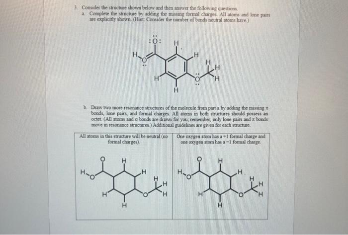 Solved 3. Consider The Structure Shown Below And Then Answer | Chegg.com