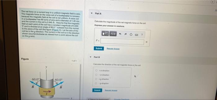 Solved The net force on a current loop in a uniform magnetic | Chegg.com