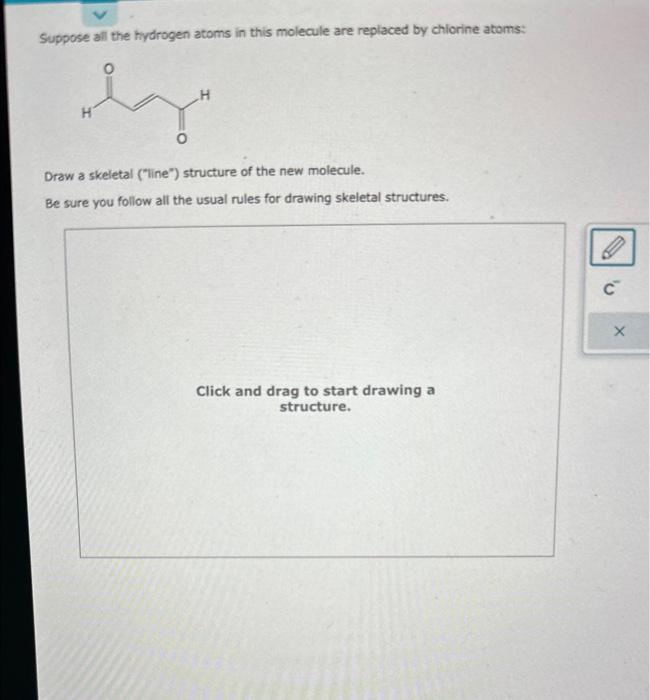 Solved Suppose All The Hydrogen Atoms In This Molecule Are Chegg Com