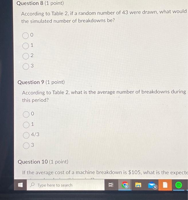 Solved Table 1 below represents the probability distribution | Chegg.com