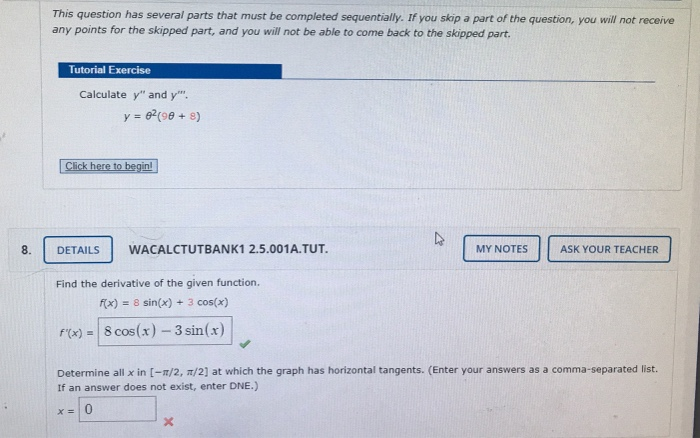 Solved This question has several parts that must be | Chegg.com